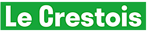 Logo vert avec texte Le Crestois